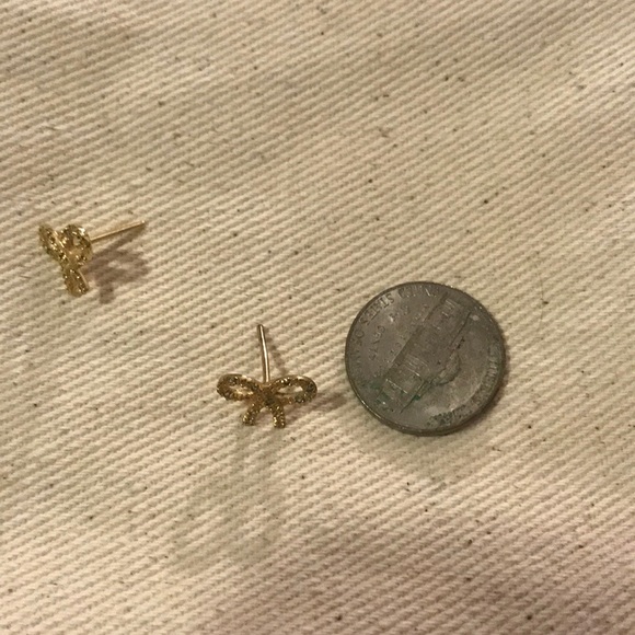 Zirconia Bow Earrings - Picture 3 of 3